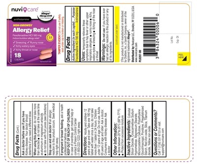 Pl0207 Nc-allergy Relief-fexo 18ct (Pl0207 Nc Allergy Relief Fexo 18ct)